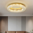 Axyaa Crystal LED Ceiling Light, Dimmable Modern Living Room Fixture