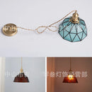 Axyaa Nordic Tiffany Glass Chandelier LED Ceiling Pendant Light