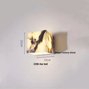 Axyaa Bulgari Stone LED Outdoor Wall Light Waterproof Wabi Sabi Design