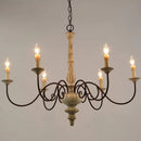 Axyaa Vintage French Wood Chandelier for Home and Restaurant