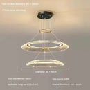 Axyaa Aluminum LED Pendant Lamp: Modern, Simple Design for Living & Dining Rooms