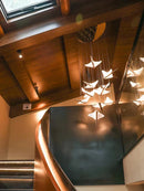 Axyaa Nordic Bird Chandelier: Modern LED Pendant for Home, Restaurant & Staircase