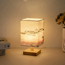 Axyaa Red Plum Fabric Landscape LED Table Lamp