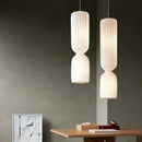 Axyaa Silk Pendant Lamp for Living Room Villa Staircase LED Floor Light