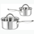Axyaa Stainless Steel Soup Pot with Steamer Set - Stovetop Compatible