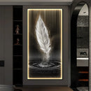 Axyaa Feather Art LED Wall Lamp for Modern Home Decor
