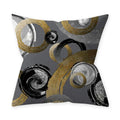 Axyaa Golden Black Pattern Decorative Cushion Cover 45*45CM for Home Sofa Car