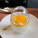 Axyaa Glass Eggshell Dessert Bowl with Lid - Molecular Cuisine Tableware