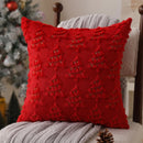 Axyaa Green Snowflake Pillow Cover 45x45cm: Holiday Decor for Winter Season