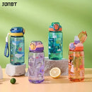 Axyaa Cartoon Animal Water Bottle: Portable Leak-proof Kids Drinking Cup