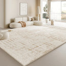 Axyaa Soft Cream Style Carpet Rug | Thick Washable Fluffy Mat for Living Room & Bedroom