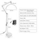 Axyaa 20W LED Half Moon Ring Floor Lamp for Beauty & Skincare