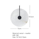 Marble Wall Lights Copper E14 Bulb Indoor Sconce for Axyaa Parlor Aisle Bedside