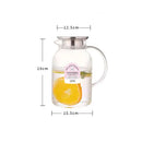 Axyaa 1.8L Cold Water Pot with Handle, High Temp Resistant Kettle for Tea Brewing