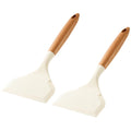 Axyaa Grey Silicone Kitchen Utensils Set - 2Pcs Spatula & Shovel Cooking Tools