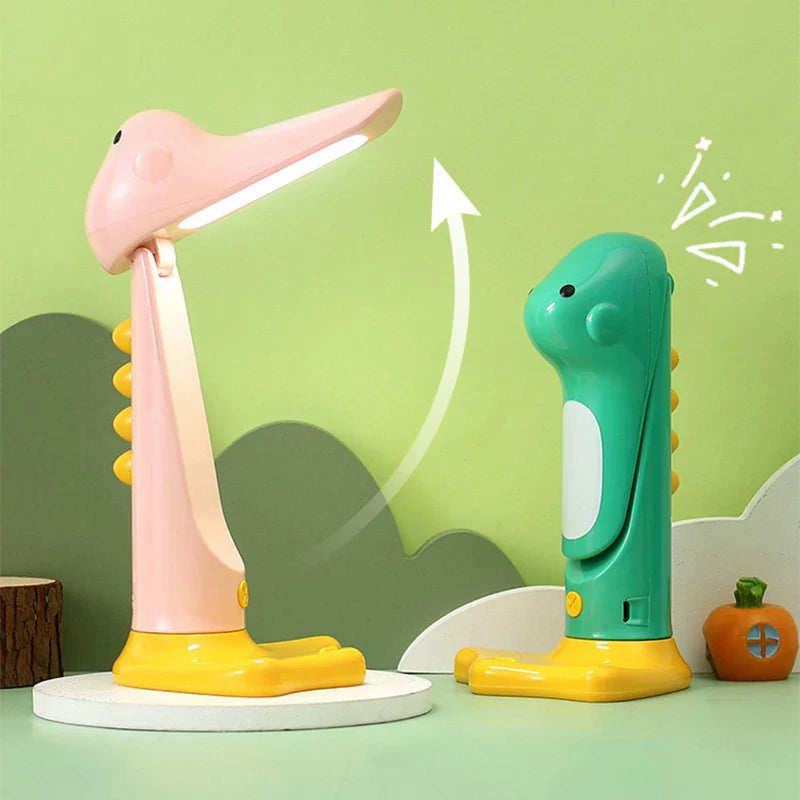 Axya Dinosaur LED Night Light for Kids, Rechargeable Table Lamp with Touch Switch