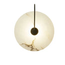 Axyaa Marble Wall Lamp: Nordic Postmodern Circular Lighting for Living Room, Bedroom, Study