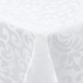 Axyaa Stain-Resistant Polyester Tablecloth: Easy Care Jacquard Dyeing for Home Banquets & Parties