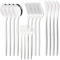 Axyaa Rainbow Stainless Steel Cutlery Set - 16-Piece Dinner Flatware Kit