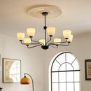 Axyaa Retro Black Ceiling Chandeliers LED Pendant Lights for Home Decor