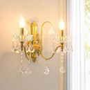 Axyaa Modern Crystal Wall Lamp for Bedroom and Living Room