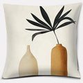 Axyaa Brown Green Abstract Pillow Cover 45x45 - Home Office Bedroom Sofa Car Decoration
