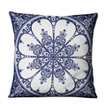 Axyaa Chinese Mandala Linen Cushion Cover for Home Decor