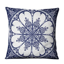 Axyaa Chinese Mandala Linen Cushion Cover for Home Decor