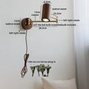 Axyaa Swing Arm LED Wall Sconce Lamp - Ash Wood Finish