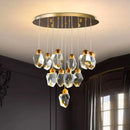 Axyaa Luxury Crystal Chandelier for Living Room, Dining, and Bedroom