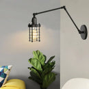 Axyaa Industrial Iron Double Arm Wall Lamp for Bedroom, Study, and Corridor