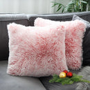 Axyaa Super Soft Faux Fur Throw Pillow Cover for Sofa Bed, 45x45 CM