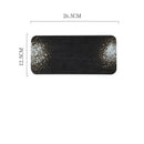 Axyaa Ceramic Sushi Barbecue Plate | Rectangular Flat Plate for Restaurant and Household