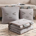 Axyaa Cartoon Pillow Quilt - 2-in-1 Multi-Functional Blanket and Pillow