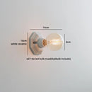 Axyaa LED Bathroom Wall Lamp White Black Glass Nordic Bedside Light