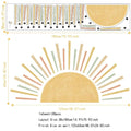 Sunshine Boho Nursery Wall Decal Stickers by Axyaa - Self-Adhesive Vinyl Home Decor