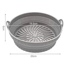 Silicone Air Fryer Tray Liners by Axyaa - Reusable Foldable Mat for Oven Baking