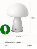 Axyaa LED Mushroom Night Light Trichromatic Dimming Eye Protection Atmosphere Decor