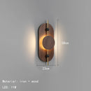 Axyaa Black Metal LED Wall Light for Indoor Parlor Bedroom Stairs Sconce