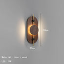 Axyaa Black Metal LED Wall Light for Parlor Bedroom Stairs