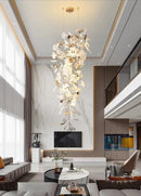 Axyaa Ginkgo Leaf Staircase Chandelier for Duplex Villa Lobby - Modern Designer Pick