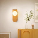 Axyaa Wooden Wall Lamp with Acrylic Shade for Living Room, Bedroom, or Hallway