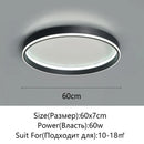 Axyaa LED Ceiling Light: Circular Remote Control Chandelier for Bedroom, Living Room, Kitchen