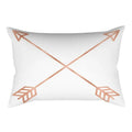 Axyaa Pink Geometric Stripes Pillow Cover for Home Decor and Living Room