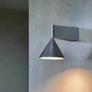 Axyaa Nordic Brushed Metal Cone Wall Lamp for Living Room, Study, Dining Room