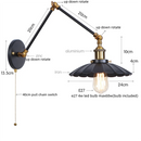 Axyaa Industrial Rustic LED Wall Sconce Lamp for Hallway and Bedroom