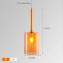 Axyaa Nordic Glass Chandelier LED Pendant Lamps Modern Home Decor