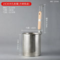 Axyaa Stainless Steel Noodle Funnel with Wooden Handle for Cooking, Fishing, and Rice