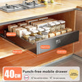 Axyaa Slide Out Pantry Shelves Organizer Shelf Sliding Drawer Storage Rack