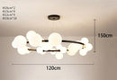Axyaa Modern Chandelier Stair Pendant Living Room Interior Lighting